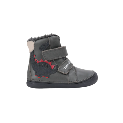 Zimowe buty skórzane DD STEP - W078-52785 Dark Grey