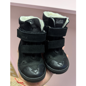 BARTUŚ - Buty zimowe botki ocieplane kozaki - 315 sowa czarny - 2