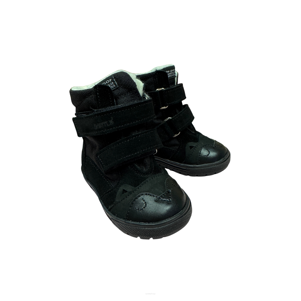 BARTUŚ - Buty zimowe botki ocieplane kozaki - 315 sowa czarny