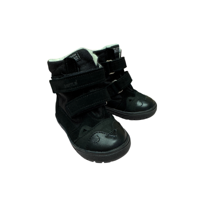 BARTUŚ - Buty zimowe botki ocieplane kozaki - 315 sowa czarny