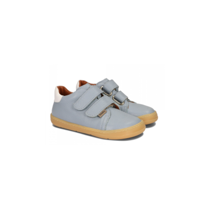 Trampki dziecięce szare ze skóry licowej na rzep sneakersy AMEKO
