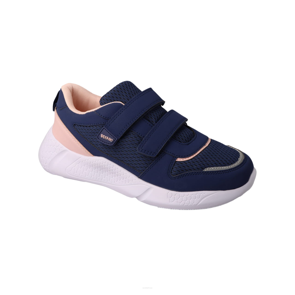 JUMP - BEFADO 452Y004- Sportowe buty granatowe z różowym