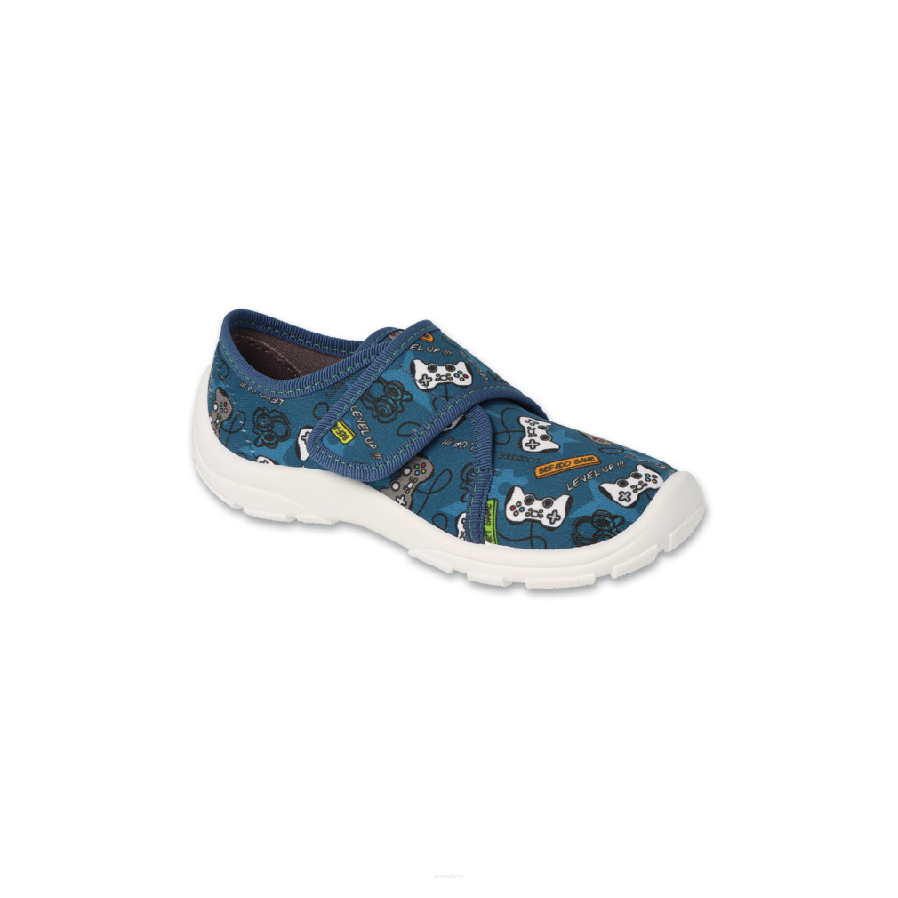 Kapcie dla dziecka buty na rzep z motywem gamingowym