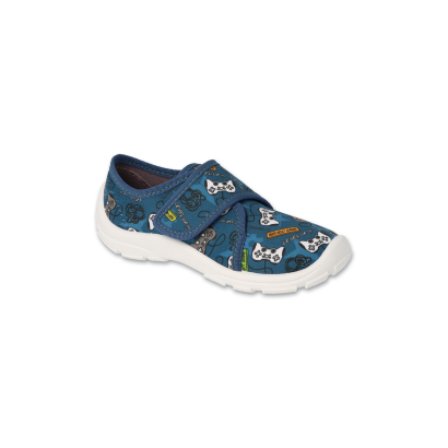 Kapcie dla dziecka buty na rzep z motywem gamingowym