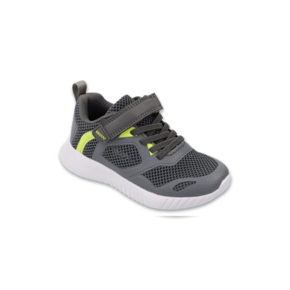 Sportowe buty dla każdego szare z zielonym -BLAST 516Y470 - BEFADO