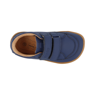 Sportowe buty na szerokie stopy trampki BAREFOOT granatowe rzep CASUAL 004Y004 -BEFADO - 6