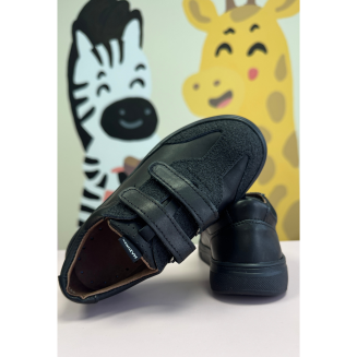 Trampki czarne trzewiki, skórzane dla chłopca 1362 Black- MAZUREK MANUFAKTURA - 5