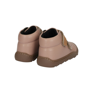 Alf Brownrose - AMEKO - pudrowy róż, trzewiki skórzane barefoot - 4