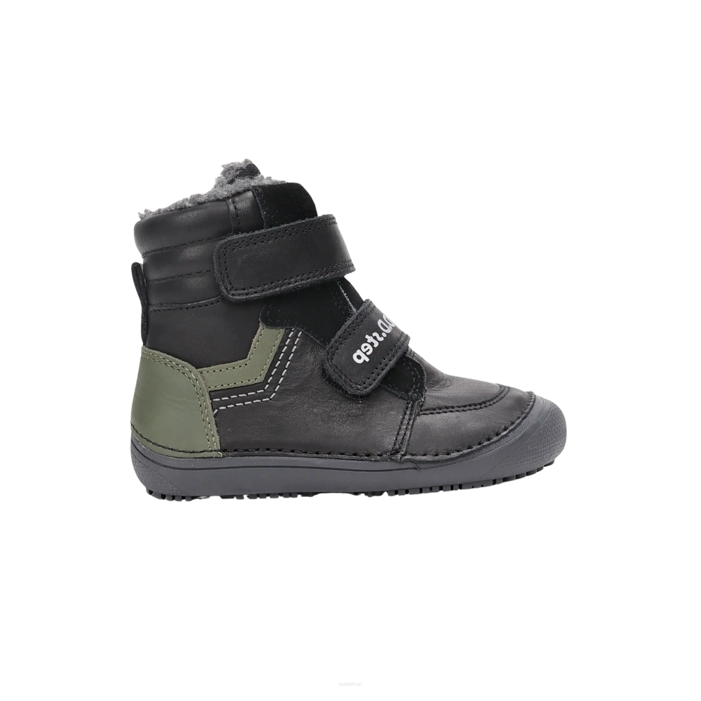 Zimowe buty skórzane DD STEP - W063-52804B Black
