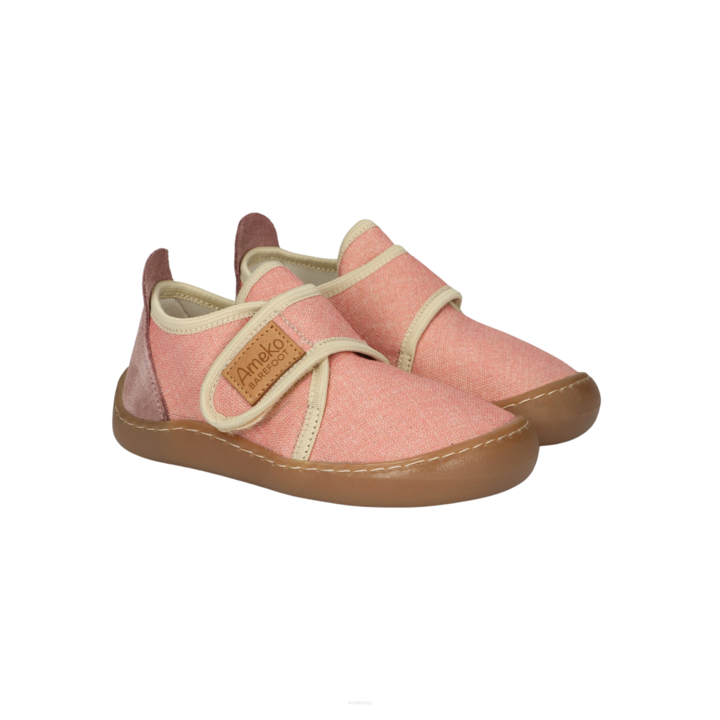 Kapcie Barefoot - PIKO BROWNROSE- AMEKO pudrowy róż