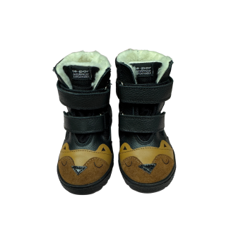 Buty zimowe botki ocieplane kozaki - BARTUŚ - 315 sowa czarny brąz - 3