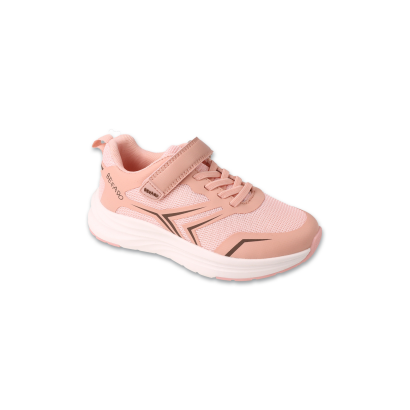 Sportowe buty sneakersy różowe dla dziewczynki na rzep - model AIR